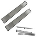 Ver imagem 1 de Ralo Invisivel Linear 60cm Kit 2 Uni Aco Inox Anti Odor Anti Inseto Limpeza Facil Banheiro Lavabo Pr