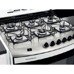 Fogão Brastemp Clean Acendimento Automatico - Bfs6Nabuna Bivolt - 6