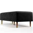 Ver imagem 6 de Puff Decorativo Sala de Estar Bali W01 Pés Palito 120x50 cm Couríssimo Preto - Lyam Decor