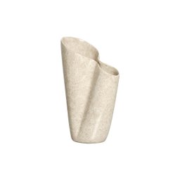 Vaso Decorativo de Mesa de Cerâmica Bege Antúrios P Petra - 1