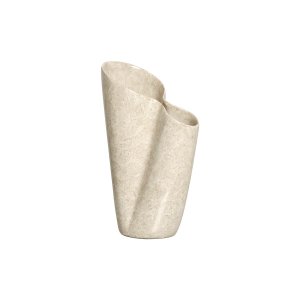Vaso Decorativo de Mesa de Cerâmica Bege Antúrios P Petra