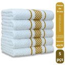 Ver imagem 2 de Kit 5 Pano de Prato Super Luxo Atoalhado Premium Gourmet Beka - Marrom