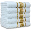 Ver imagem 1 de Kit 5 Pano de Prato Super Luxo Atoalhado Premium Gourmet Beka - Marrom