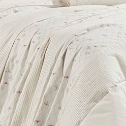 Edredom Super King Sicília Bordado 03 Peças 100% Algodão 200 Fios - Palha - 3 Edredom Super King Sicília Bordado 03 Peças 100% Algodão 200 Fios - Palha - 3