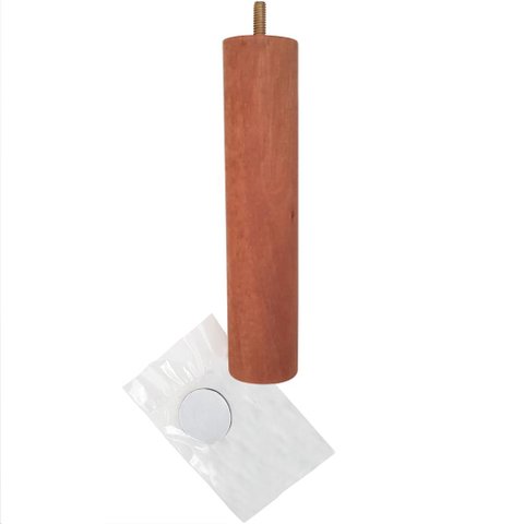 Pé de Cama Box 1 Peça Reposição Pés para Móveis Pé Palito 20cm Mel