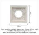 Ver imagem 2 de Spot Embutir Recuado Branco Par 20 Save Energy