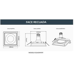 Spot Embutir Recuado Branco Par 20 Save Energy - 3