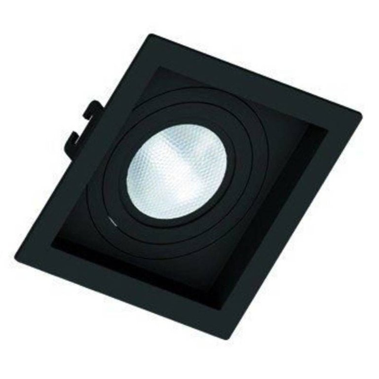 Spot Embutir Recuado Preto Par 20 Save Energy