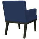 Ver imagem 5 de Poltrona Decorativa Para Sala de Estar e Recepção Beatriz W01 Suede Azul Marinho - Lyam Decor