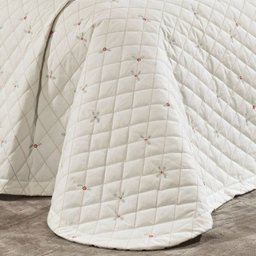 Kit Cobre Leito + Jogo de Cama Queen Sicília - 100% Alg. 200 Fios 07 Peças - Palha - 3 Kit Cobre Leito + Jogo de Cama Queen Sicília - 100% Alg. 200 Fios 07 Peças - Palha - 3