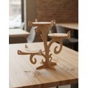 Ver imagem 3 de Suporte para Doces e Cupcakes em Mdf Cru 6mm – Design Provençal