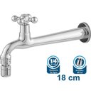Ver imagem 1 de Torneira para Tanque Reta 18 Centímetros 1/4 de Volta com Bico Móvel em Metal - C52