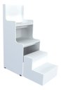 Ver imagem 1 de Cadeira Alta Pedicure Cadeirão Esmalte Salão Branco Cód.1200