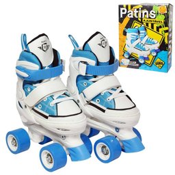 Patins 4 Rodas Ajustavel Tenis All Style Roller 29 ao 32 Retro Azul - 1 Patins 4 Rodas Ajustavel Tenis All Style Roller 29 ao 32 Retro Azul - 1