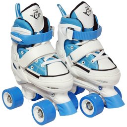 Patins 4 Rodas Ajustavel Tenis All Style Roller 29 ao 32 Retro Azul - 3 Patins 4 Rodas Ajustavel Tenis All Style Roller 29 ao 32 Retro Azul - 3