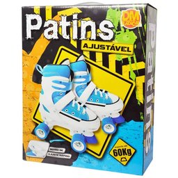 Patins 4 Rodas Ajustavel Tenis All Style Roller 29 ao 32 Retro Azul - 4 Patins 4 Rodas Ajustavel Tenis All Style Roller 29 ao 32 Retro Azul - 4