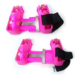 Patins Adaptado Para Tenis De Led Roller Com 4 Rodas Rosa - 3