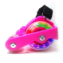 Patins Adaptado Para Tenis De Led Roller Com 4 Rodas Rosa - 6