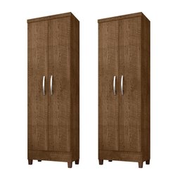 Kit Com 2 Multiuso Cairo 2 Portas Malbec Clique Chique - 1