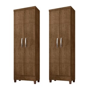 Kit Com 2 Multiuso Cairo 2 Portas Malbec Clique Chique