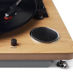 Toca-Discos Vinil Vitrola Retro Conversor Digital Via USB e Saída RCA Alto-Falantes - 4