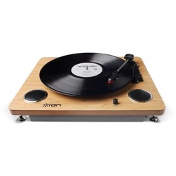 Toca-Discos Vinil Vitrola Retro Conversor Digital Via USB e Saída RCA Alto-Falantes - 3