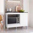 Ver imagem 2 de Balcão para Cooktop Carla 1 Porta Branco Ajl