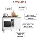 Ver imagem 4 de Balcão para Cooktop Carla 1 Porta Branco Ajl