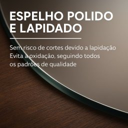 Espelho Grande Corpo Inteiro 150cm X 60cm Orgânico Luxo Decoração Quarto Sala - 4