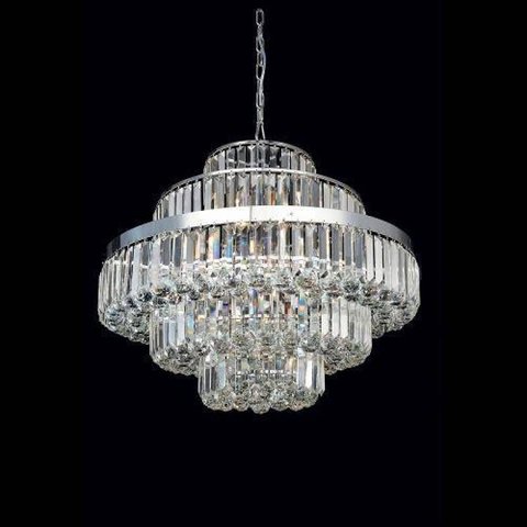 Lustre Metal/Cristal 70Cmx55Cm 12Xe14 - Cr/Tr - Bella