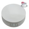 Cake Board Para Confeitaria em Mdf 1 Face Branco 20 25 30 Cm Com 60 Atacado - 3