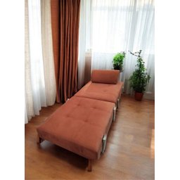 Poltrona Cama que Se Transforma em Sofá Cama Modelo Shin:ferrugem - 2