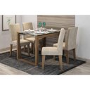 Ver imagem 1 de Mesa Sala Anita 120 + 4 Cad Milena Nature/Bege Cimol