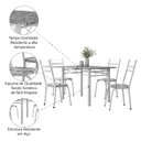 Ver imagem 5 de Conjunto de Mesa Sala de Jantar com 4 Cadeiras Leia Tubular Granito 1,20m Artefamol