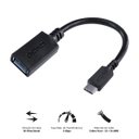 Ver imagem 2 de ADAPTADOR OTG TIPO C PARA USB A 3.0 PARA CELULAR SMARTPHONE 15 CM PRETO - P3AMUP-15