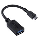 Ver imagem 3 de ADAPTADOR OTG TIPO C PARA USB A 3.0 PARA CELULAR SMARTPHONE 15 CM PRETO - P3AMUP-15