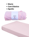 Ver imagem 4 de Lençol Avulso Malha Liso com Elástico Berço Americano Malha Hipoalergenico 160x98x12cm