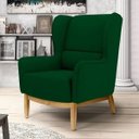 Ver imagem 2 de Poltrona Decorativa Para Sala de Estar Milena Base de Madeira Veludo Liso B-303 - Lyam Decor