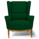 Ver imagem 3 de Poltrona Decorativa Para Sala de Estar Milena Base de Madeira Veludo Liso B-303 - Lyam Decor