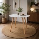 Ver imagem 6 de Conjunto Leda Mesa 90cm Compacta & 4 Cadeiras Leda Bege