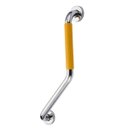 Ver imagem 1 de Barra de Apoio Angular 25x25cm Borracha Antiderrapante Idoso Pcd Gestante Criança Cadeirante Acessib