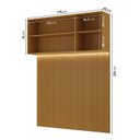 Ver imagem 3 de Ponte com Cabeceira Planejada Queen 3 Portas com LED Samambaia CabeCasa MadeiraOriginals Marrom