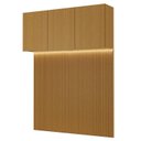 Ver imagem 2 de Ponte com Cabeceira Planejada Queen 3 Portas com LED Samambaia CabeCasa MadeiraOriginals Marrom