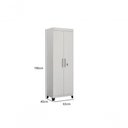 Ver imagem 3 de Armario Multiuso Asteca 2 Portas Com Chave Branco