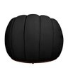 Poltrona Decorativa Concha Base Arco Giratória Veludo Cor Preto - 8