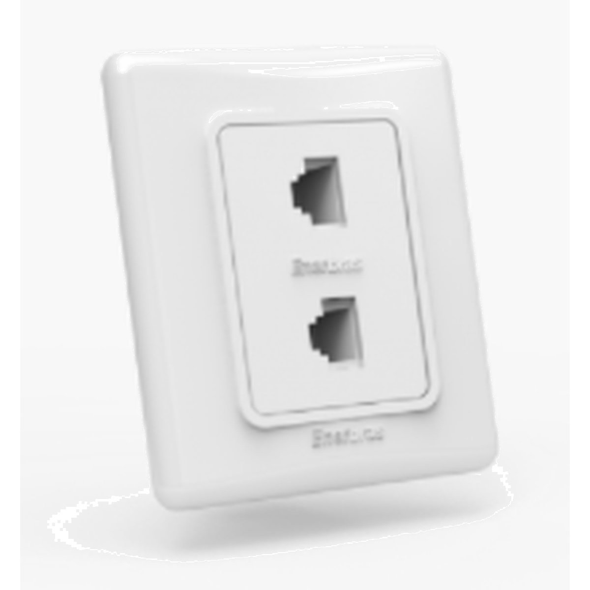 1 Tomada Rj11/rj45 Branco Enerbras