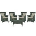 Ver imagem 1 de 4 Poltronas e 1 Mesa Igapó em Alumínio Pintura Fendi Corda Náutica Estofado 7