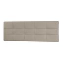 Ver imagem 2 de Cabeceira Painel Casal Queen 1,60m Roma Material Sintético Bege Dal Poz Estofados