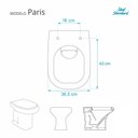 Ver imagem 2 de Tampa de Vaso com Amortecedor Paris Ametista para Ideal Std