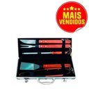 Ver imagem 2 de Kit Churrasco 6 Peças com Maleta Alumínio Luxo Fixxar - Madeira